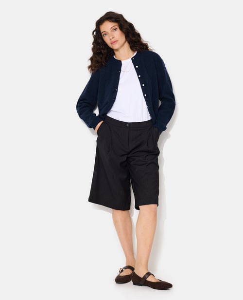 Gilet col rond avec boutons effet nacre - PIMKIE - 3