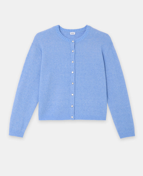 Gilet col rond avec bouton effet nacre - PIMKIE - 1