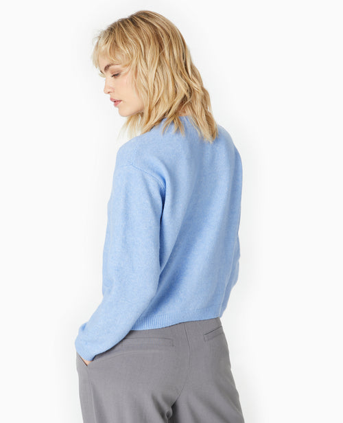 Gilet col rond avec bouton effet nacre - PIMKIE - 6