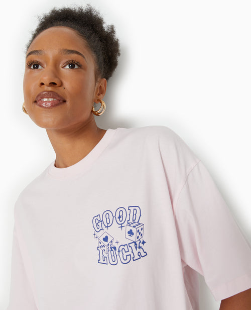 T-shirt oversize avec print devant et dos - PIMKIE - 1