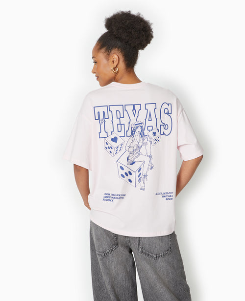 T-shirt oversize avec print devant et dos - PIMKIE - 6
