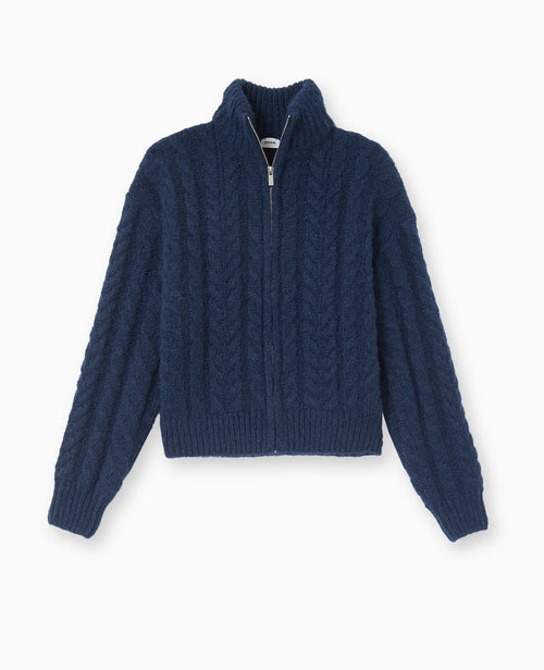 Gilet zippé en maille torsadée - PIMKIE - 4