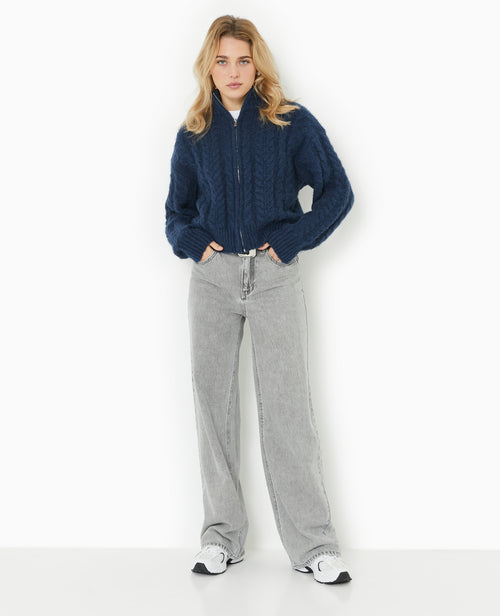 Gilet zippé en maille torsadée - PIMKIE - 7