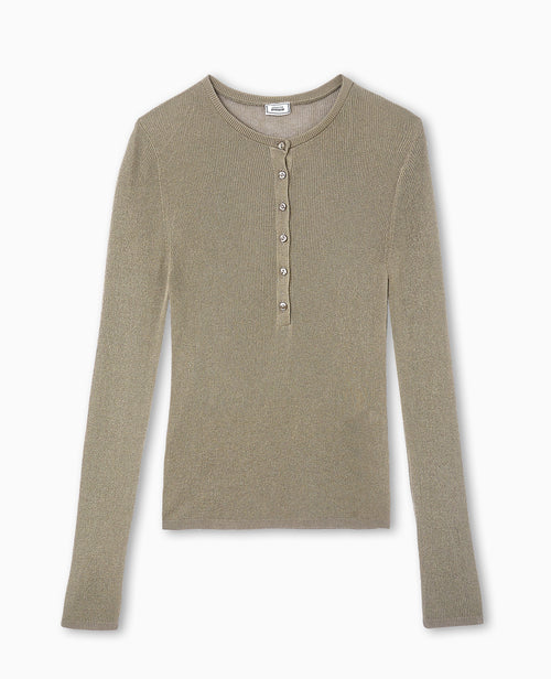 Pull maille transparente avec patte boutonnée - PIMKIE - 4