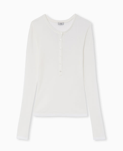 Pull maille transparente avec patte boutonnée - PIMKIE - 4