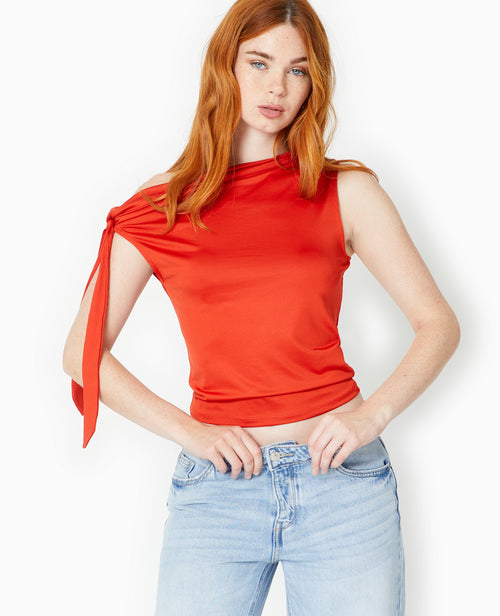 Top asymétrique avec nœud épaule - PIMKIE - 5