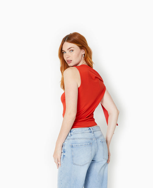 Top asymétrique avec nœud épaule - PIMKIE - 6