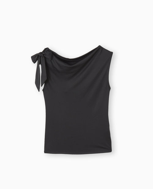 Top asymétrique avec nœud épaule - PIMKIE - 4