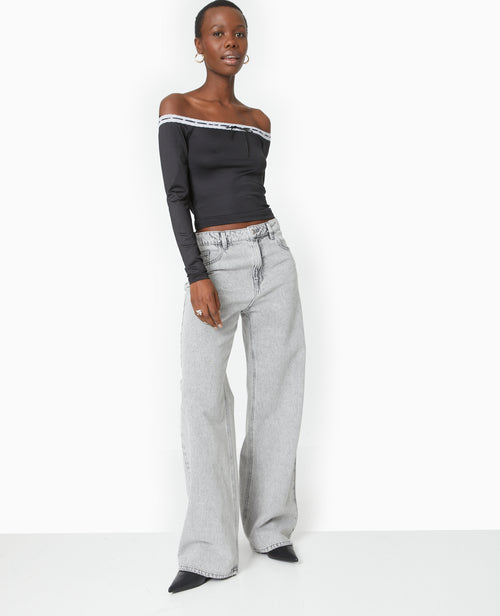 Top encolure Bardot avec noeud contrasté - PIMKIE - 7