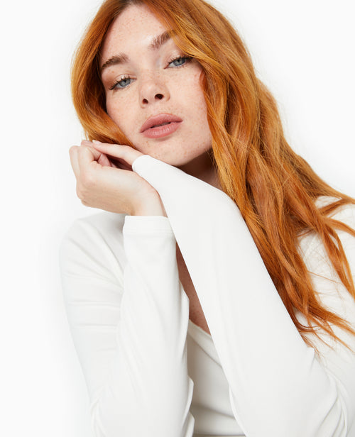 Top manches longues en maille extensible - PIMKIE - 2