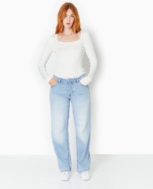 Top manches longues en maille extensible - PIMKIE - 5