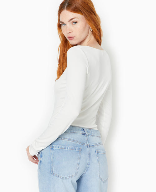 Top manches longues en maille extensible - PIMKIE - 6