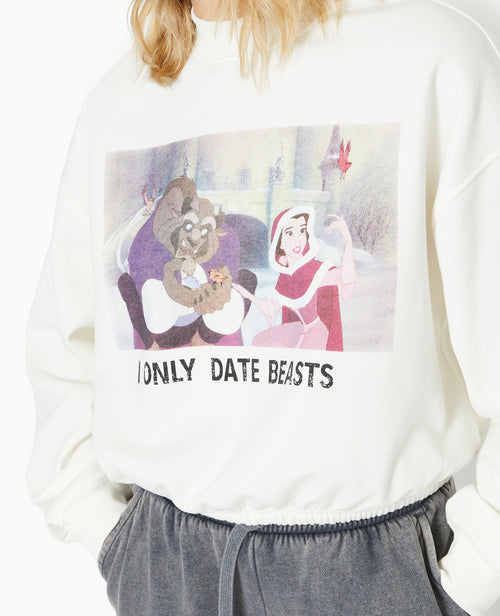 Sweat print avec base élastiquée - PIMKIE - 1