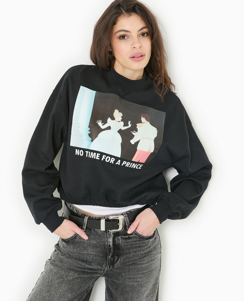 Sweat molleton NO TIME FOR A PRINCE - PIMKIE - 1
