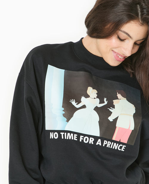 Sweat molleton NO TIME FOR A PRINCE - PIMKIE - 3