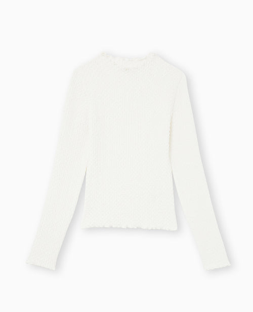 Top manches longues en maille texturée - PIMKIE - 4