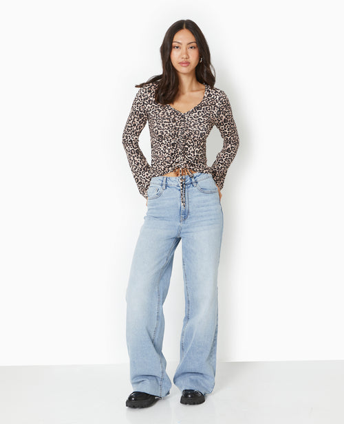 Top manches longues avec liens coulissés - PIMKIE - 1