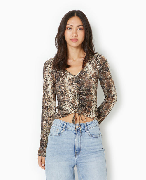 Top manches longues avec liens coulissés - PIMKIE - 7