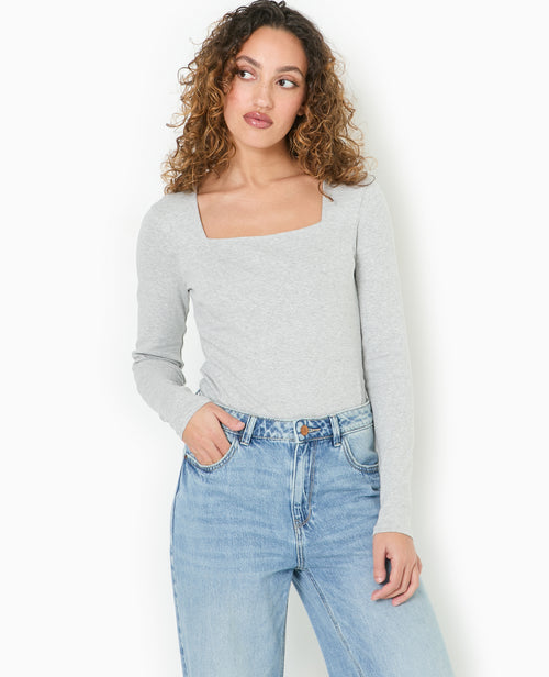 Body manches longues encolure carrée - PIMKIE - 5
