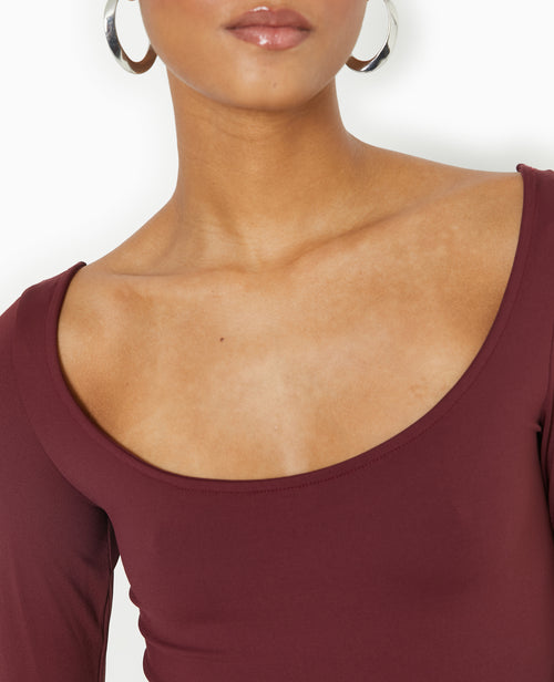 Top manches longues encolure danseuse - PIMKIE - 3