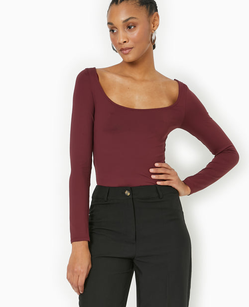 Top manches longues encolure danseuse - PIMKIE - 5