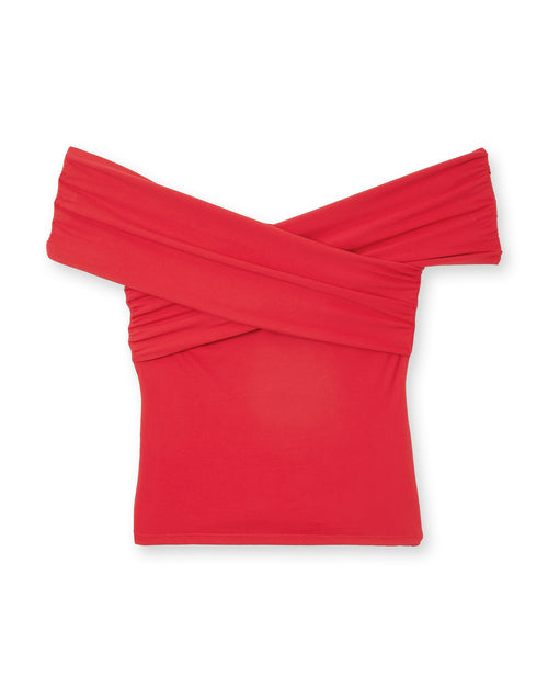 Top encolure Bardot croisé devant - PIMKIE - 4