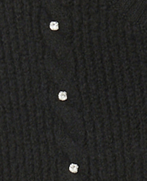 Gilet col rond avec torsades et strass - PIMKIE - 8