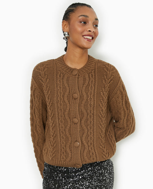 Gilet en maille fantaisie - PIMKIE - 1