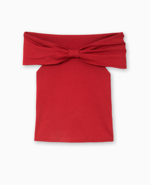 Top bustier en maille avec nœud - PIMKIE - 4