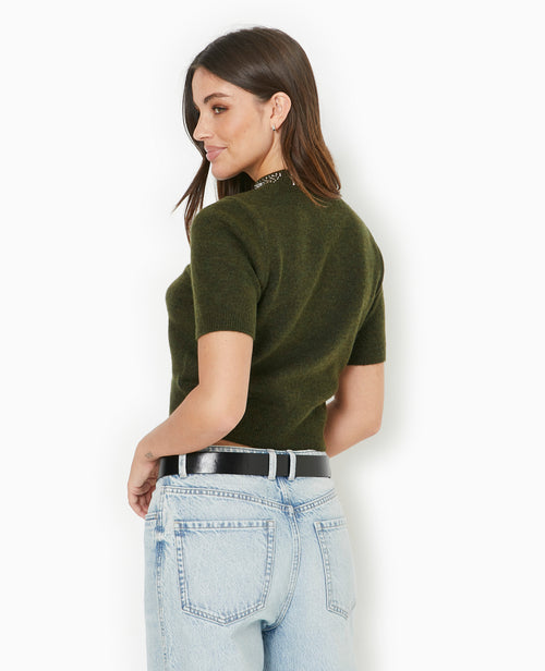 Pull manches courtes avec brillants - PIMKIE - 5