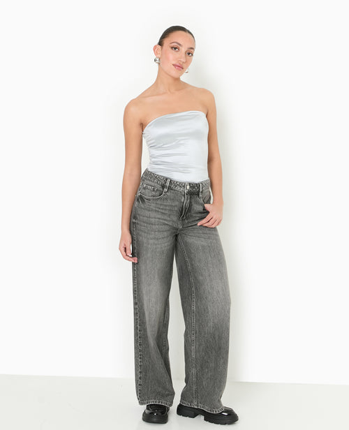 Top bustier bandeau en maille brillante - PIMKIE - 2