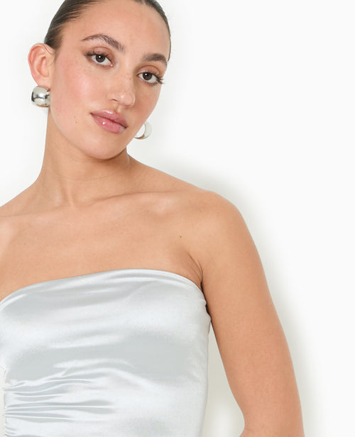 Top bustier bandeau en maille brillante - PIMKIE - 3