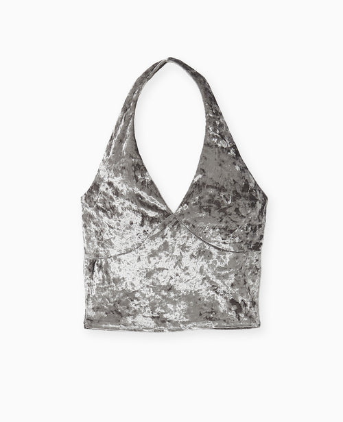 Top dos-nu en velours ras - PIMKIE - 4