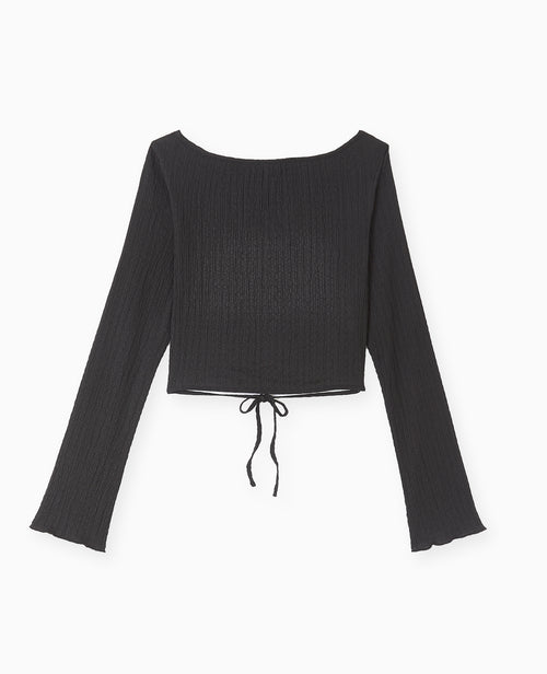 Top dos-nu en maille texturée - PIMKIE - 4