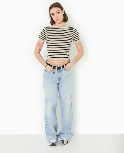 Pull manches courtes en maille fine - PIMKIE - 2