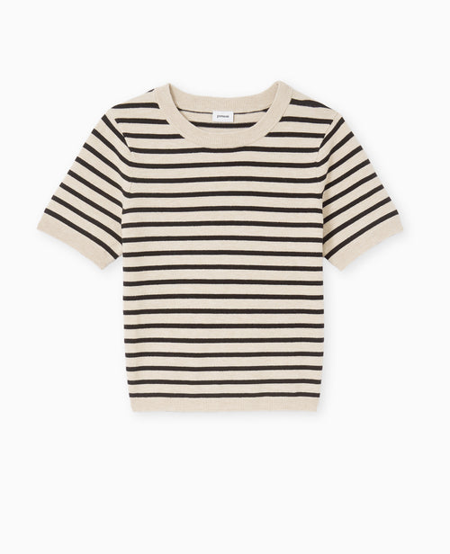 Pull manches courtes en maille fine - PIMKIE - 4