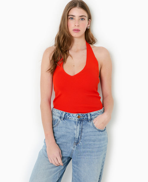 Top dos-nu en maille - PIMKIE - 7