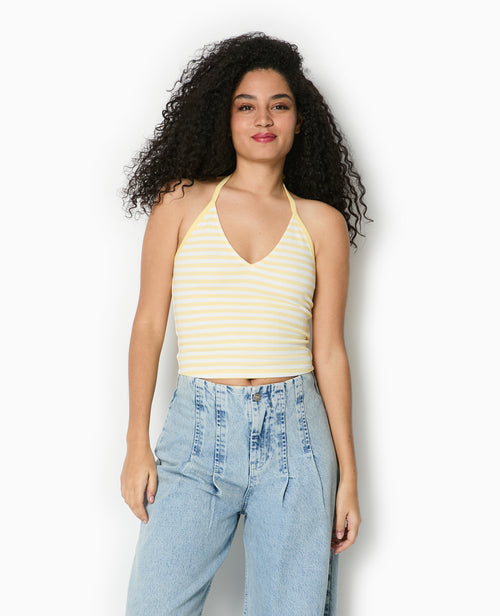 Top dos-nu court rayé - PIMKIE - 5