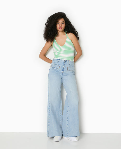 Top dos-nu court rayé - PIMKIE - 2