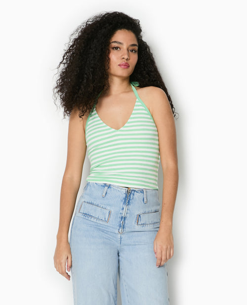 Top dos-nu court rayé - PIMKIE - 4