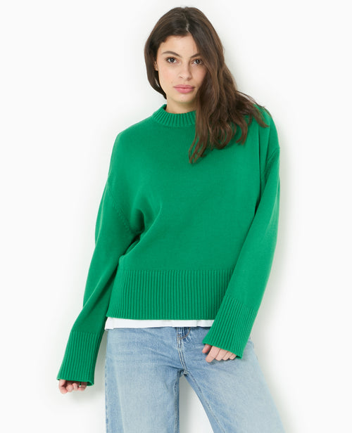 Pull oversize avec grands bord-côtes - PIMKIE - 1