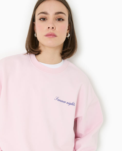Sweat col rond avec print poitrine et dos - PIMKIE - 3