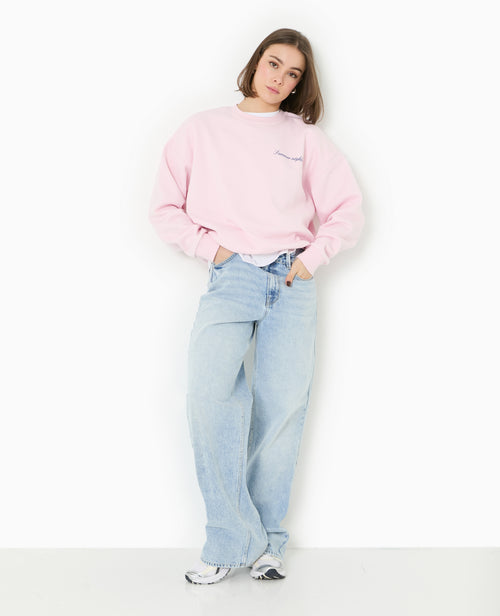 Sweat col rond avec print poitrine et dos - PIMKIE - 5
