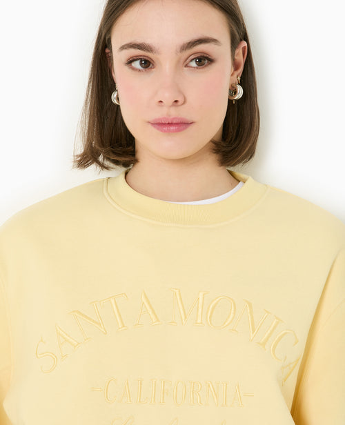 Sweat col rond avec broderie - PIMKIE - 1