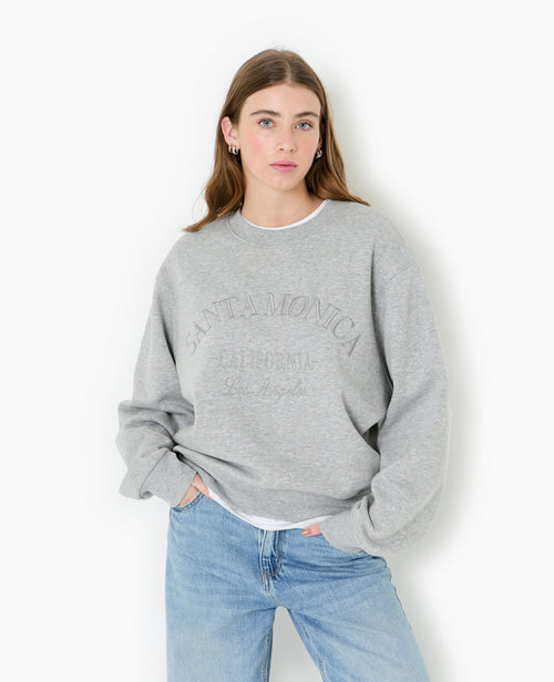 Sweat col rond avec broderie - PIMKIE - 5