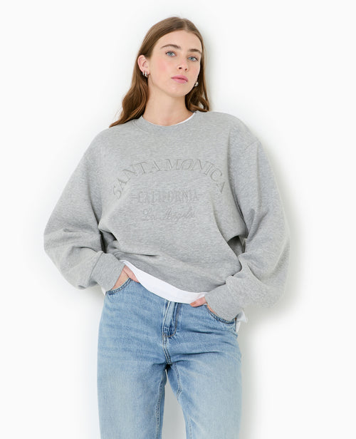 Sweat col rond avec broderie - PIMKIE - 7