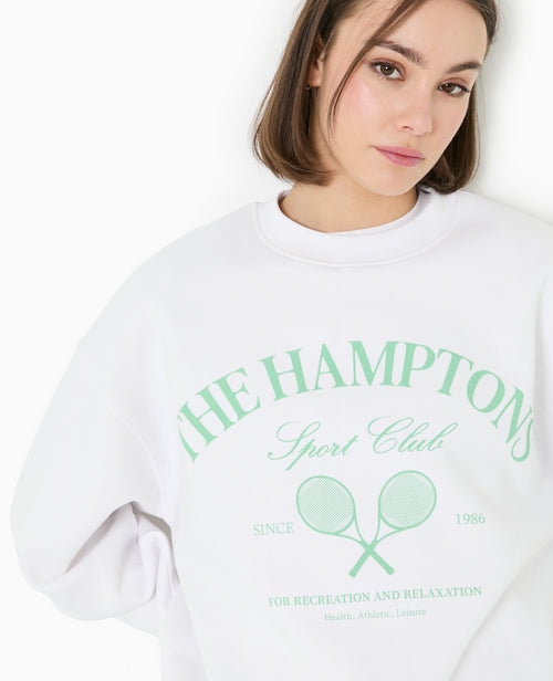 Sweat col rond avec grand print devant - PIMKIE - 7