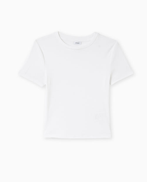 T-shirt court en maille côtelée - PIMKIE - 4