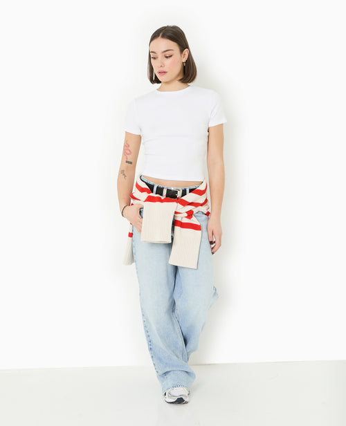 T-shirt court en maille côtelée - PIMKIE - 7