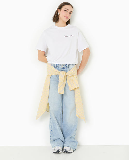 T-shirt ample avec print poitrine et dos - PIMKIE - 2